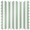 Lace Stripes, Emerald - Twist&Fit Roman Blind